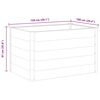 vidaXL Garden Raised Bed WPC 150x100x91 cm Grey