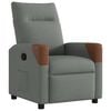 vidaXL Recliner Chair Dark Grey Fabric
