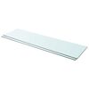 vidaXL Glass Panel | Set of 2 | Clear | Tempered glass | 110 x 30 cm | Durable