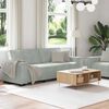 vidaXL 2 Piece Sofa Set with Cushions Light Grey Velvet