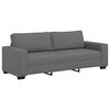 vidaXL 3 Piece Sofa Set with Cushions&nbsp;Dark Grey Fabric