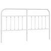 vidaXL Metal Replace Headboard White 180 cm