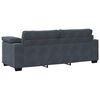 vidaXL 3-Seater Sofa Dark Grey 220x77x82 cm Velvet
