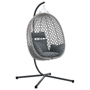 vidaXL Hanging Egg Chair Poly Rattan 104 x 100 x 191 cm