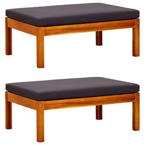 vidaXL Garden Footrests 2 pcs Solid Acacia Wood