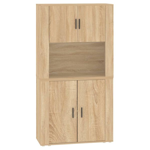 vidaXL Highboard Sonoma Oak Engineered Wood