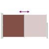 Patio Retractable Side Awning 160 x 300 cm Brown