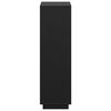 vidaXL Highboard Black 74x35x117 cm Solid Wood Pine