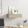 vidaXL Wall-mounted Drawer Shelf Oak 40x23.5x10cm MDF