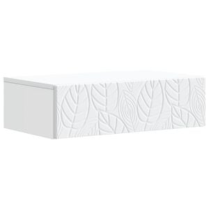 vidaXL Wall-Mounted Side Table White 59 x 34.5 x 17 cm Engineered Wood