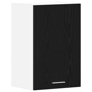 vidaXL Hanging Cabinet Black Oak 40x31x60 cm Engineered Wood