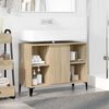 vidaXL Sink Cabinet Sonoma Oak 80x33x60 cm Engineered Wood