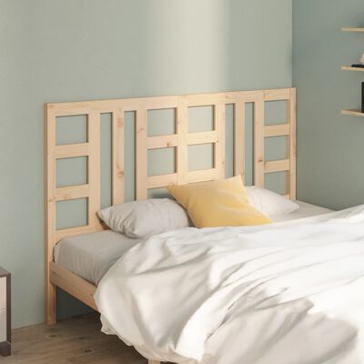 vidaXL Bed Headboard 141x4x100 cm Solid Wood Pine