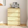 vidaXL Side Cabinet 60x36x84 cm Solid Pinewood