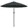 vidaXL Garden Parasol with Aluminium Pole 270 cm Anthracite