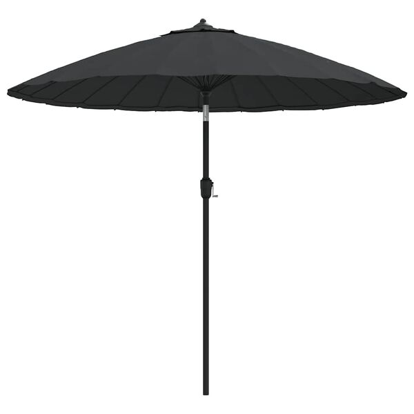 vidaXL Garden Parasol with Aluminium Pole 270 cm Anthracite