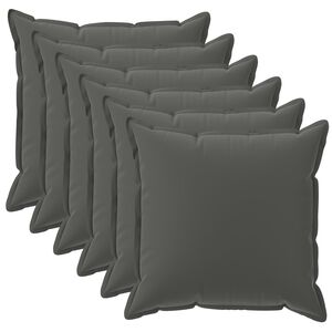 vidaXL Cushion Cover 6 pcs HOUTEN Anthracite 40 x 40 cm Polyester