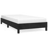 vidaXL Bed Frame | Black | Velvet, plywood, engineered wood | King Single