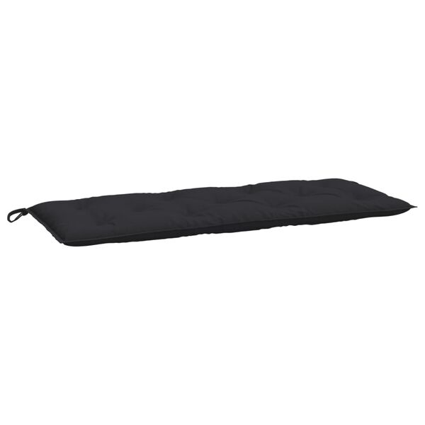 vidaXL Garden Bench Cushion Black 120x50x7 cm Oxford Fabric