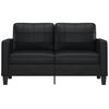 vidaXL 2-Seater Sofa Black 140 cm Faux Leather
