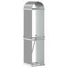 vidaXL Log Holder Light Grey 40x45x170 cm Galvanised Steel