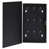 vidaXL Key Box with Magnetic Board Black 30x20x4 cm