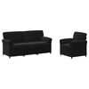 vidaXL Sofa Set 2 pcs Black Velvet