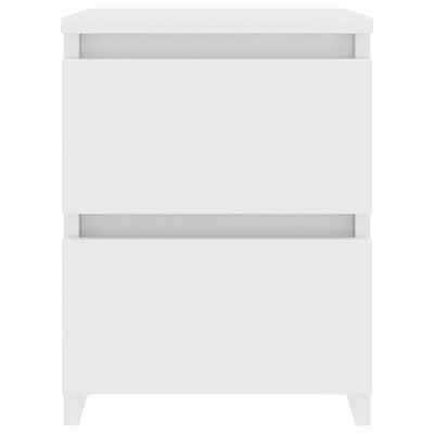 vidaXL Bedside Cabinets 2 pcs White 30x30x40 cm Engineered Wood