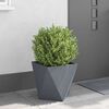 vidaXL Planter 2 pcs Anthracite 40 x 40 x 40 cm Steel