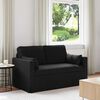 vidaXL Sofa Black 139 x 78 x 80 cm Fabric