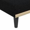 vidaXL L-shaped Sofa Bed Black 275x140x70 cm Fabric