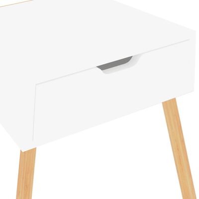 vidaXL Bedside Cabinet White 40x40x56 cm Engineered Wood