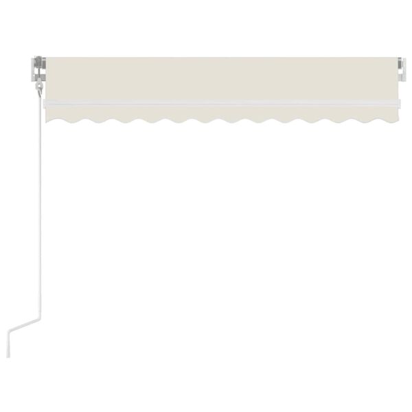 vidaXL Manual Retractable Awning 350x250 cm Cream