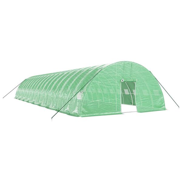 vidaXL Greenhouse with Steel Frame Green 108 m&sup2; 18x6x2.85 m