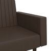 vidaXL 2-Seater Sofa Bed Brown Faux Leather