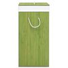 vidaXL Bamboo Laundry Basket Green