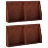 vidaXL Retaining Wall 4 pcs 40 x 12 x 50 cm Weathering Steel Rusty