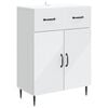 vidaXL Sideboard White 66 x 34.5 x 89.5 cm Engineered Wood