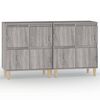 vidaXL Sideboards 2 pcs Grey Sonoma 60x35x70 cm Engineered Wood