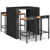 vidaXL Garden Bar Set | Black