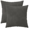 vidaXL Cushion with Pillow HEERLEN 2 pcs Dark Grey Velvet