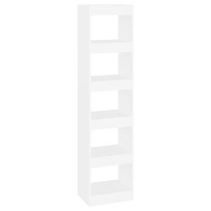 vidaXL Bookcase | White | Engineered wood | 40 x 30 x 166 cm | Bookcase