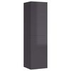 vidaXL TV Cabinet High Gloss Grey 30.5x30x110 cm Engineered Wood