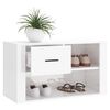 vidaXL Shoe Cabinet High Gloss White 80x35x45 cm Engineered Wood