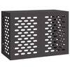 vidaXL Air Conditioner Cover Black 100 x 50 x 70 cm Galvanised Steel