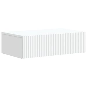 vidaXL Wall-Mounted Side Table White 59 x 34.5 x 17 cm Engineered Wood