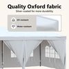 vidaXL Folding Party Tent with Sidewalls White 3x6 m