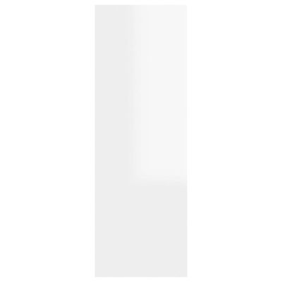 vidaXL TV Cabinet High Gloss White 30.5x30x90 cm Engineered Wood