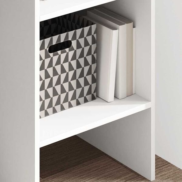 vidaXL Book Cabinet White 40x35x180 cm Engineered Wood