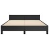 vidaXL Bed Frame without Mattress Black 137x187 cm Double Faux Leather